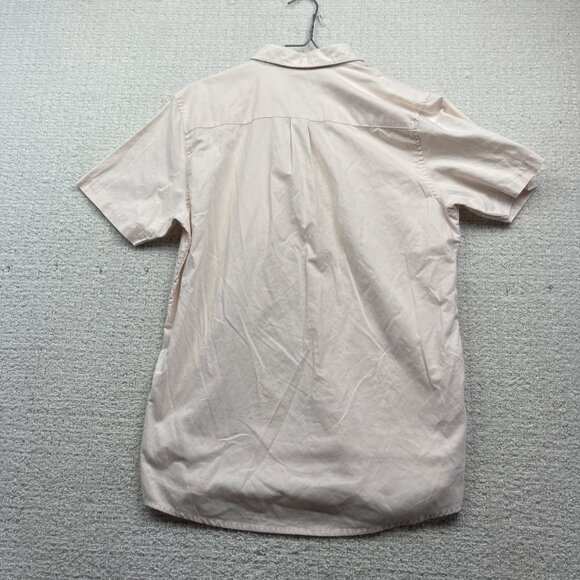 Rip Curl Shirt Casual Button-Up Short Sleeve Men Size S Standard Fit Light Pink - Picture 10 of 14
